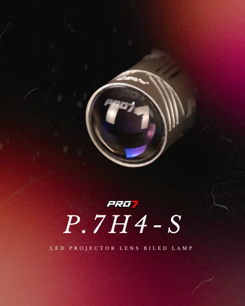 4 Mini Projector Headlamp PRO7 P7H4-S 45/55W 5700K Hi-Low Blue Lens